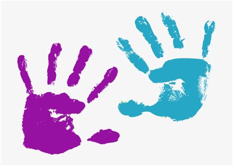 Sandrine Assistante Maternelle Child Handprint Png - Hand Print Clip ...