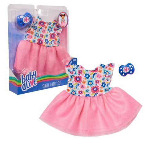 Baby Alive Single Outfit Set, Floral Dress, Doll Accessories, Ages 3 Up, by Just Play - Walmart ...