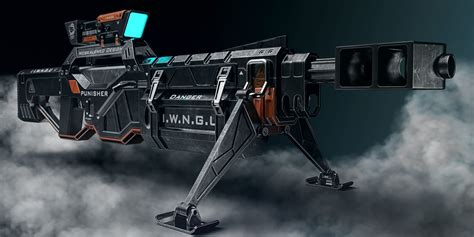 ArtStation - Sci-fi sniper rifle 2 "Black Future" design, Alexander Moskalenko Sci Fi Weapons ...