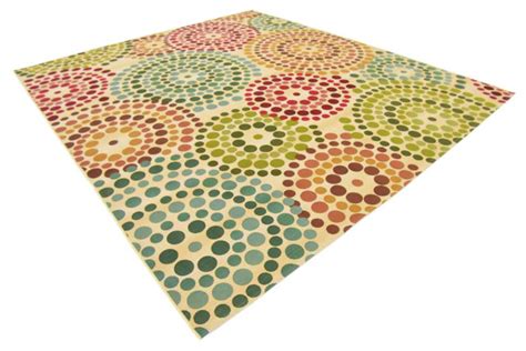 Beige 10' x 12' Outdoor Modern Rug | Rugs.com