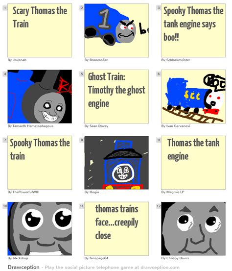 Scary Thomas the Train - Drawception