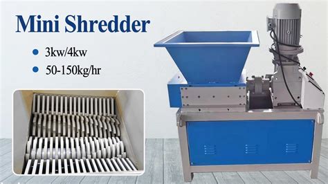 Mini Plastic Crusher Machine | Small Industrial Shredder 50-150kg/hr - YouTube