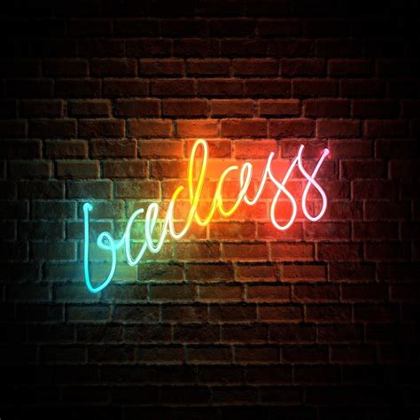 Badass Rainbow Neon Sign by potatopug Rainbow Aesthetic, Neon Aesthetic, Vintage Aesthetic ...