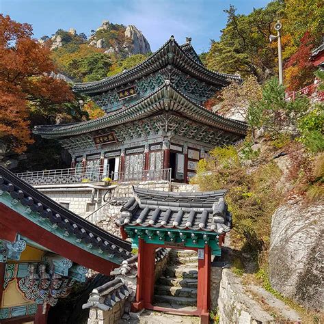 Mangwolsa Temple on Dobongsan Mountain: A photograph from Bukhansan National Park, Seoul, South ...