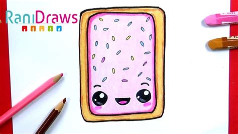 Cómo dibujar un POP TART kawaii - Paso a paso - YouTube