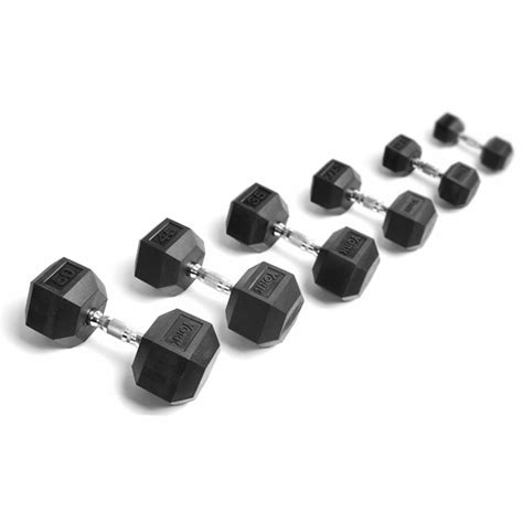 Rubber Hex Dumbbell Set | Dumbbells & Dumbbell Sets | York Barbell