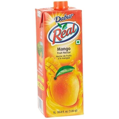 Buy Online Dabur Real Mango Fruit Nectar Juice - 1 Ltr (33.8 Fl Oz) - Zifiti.com 1007287