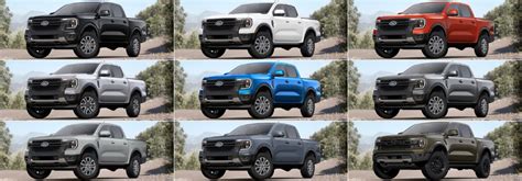 What Are the 2024 Ford Ranger Interior and Exterior Color Options?