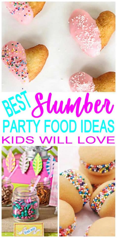 Slumber party food for a sleepover theme party! BEST slumber party food ideas for kids, teens ...