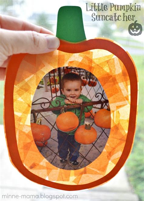 Minne-Mama: Little Pumpkin Craft Pumpkin Crafts Preschool, Pumpkin ...