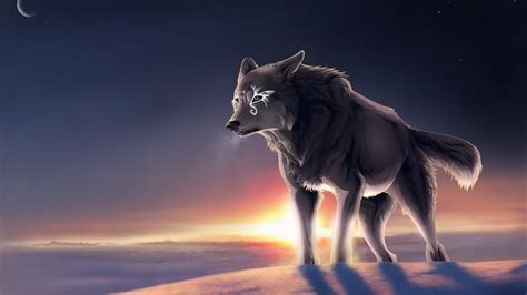 Anime Wolf Howling Wallpapers - Wallpaper Cave