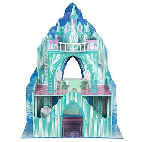 Barbie Frozen Dollhouse Kid Design Castle Anna Elsa Playhouse Ice ...