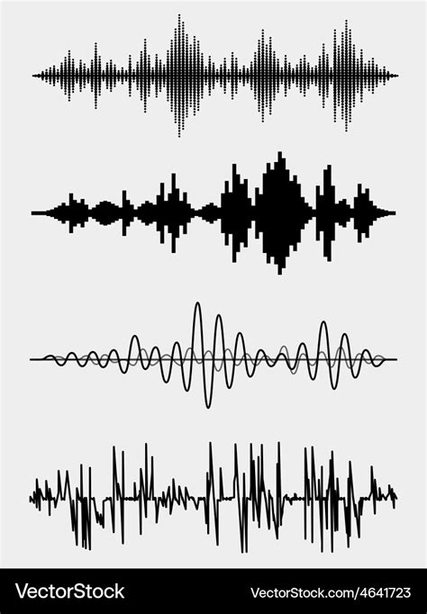 Sound waves Royalty Free Vector Image - VectorStock