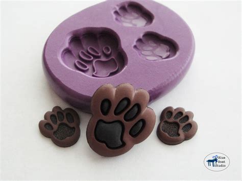 Paw Print Mold Animal Molds Silicone Molds Kids Crafts