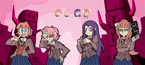 DDLC in Helltaker art style by Kyungha53 : r/UnexpectedDDLC