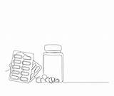 Pills Coloring Page sketch template