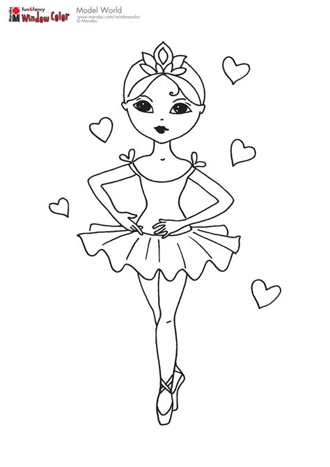 Free Printable Ballerina Coloring Pages at GetDrawings | Free download