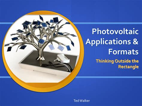 PPT - Photovoltaic Applications & Formats PowerPoint Presentation - ID:4785286