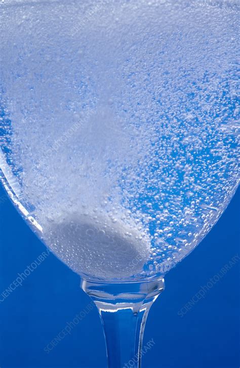 Effervescent tablet - Stock Image - M626/0160 - Science Photo Library