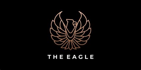 Eagle Line Art Logo Design #226458 - TemplateMonster