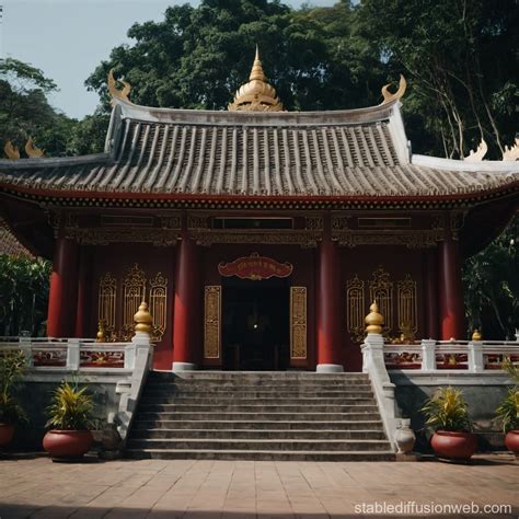 Vietnamese Temple Architecture Overview | Stable Diffusion Online