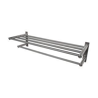 BOANN Solid Stainless Steel Towel Shelf Rack - Bed Bath & Beyond - 8670364 | Metal towel racks ...