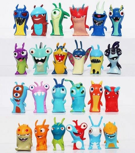 24PCS Lot Slugterra Elemental Slugs Toy Slug Terra Action Figure Doll ...