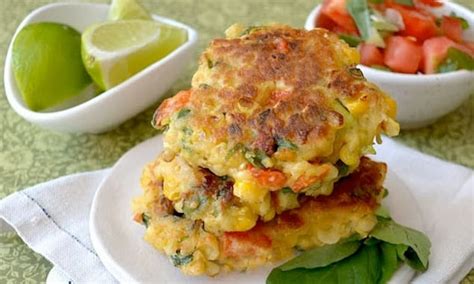 Corn Fritters with Avocado Salsa