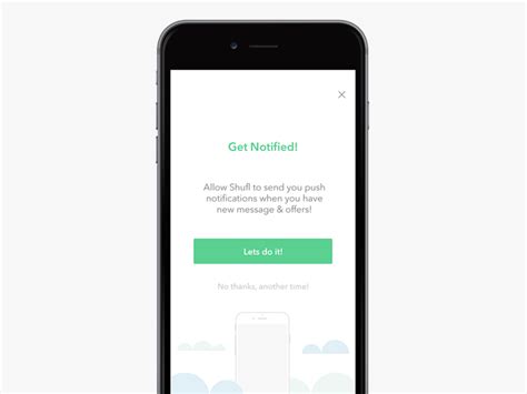Allow Push Notifications | Push notifications, Push notifications design, Push
