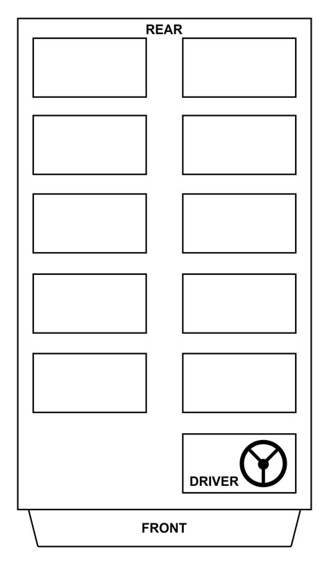 Printable School Bus Seating Chart - Printable JD