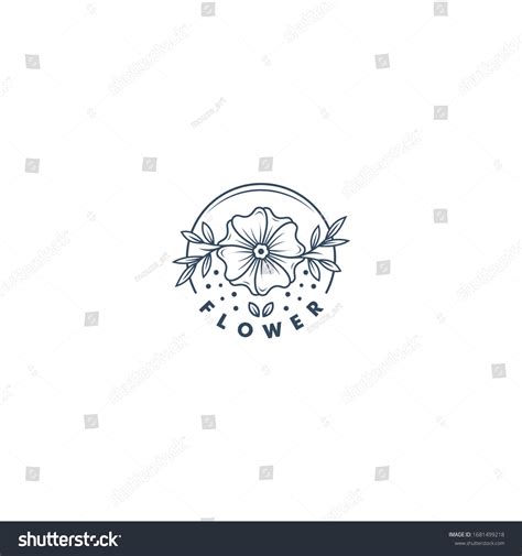 Florist Logo Design Template Vector Illustration Stock Vector (Royalty ...