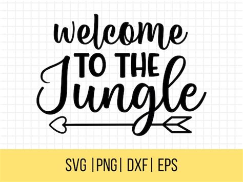 Welcome to the Jungle SVG Doormat Svg Welcome Svg Front - Etsy