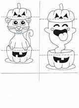Halloween Printable Popup Card Meglepetés Kártya  Bricolage sketch template