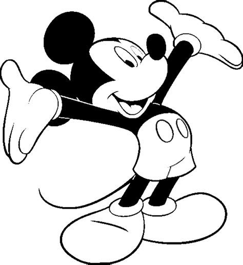 Stampa disegno di Viva Topolino da colorare