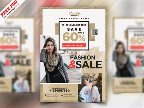 Fashion Sale Flyer Design Template – Download PSD