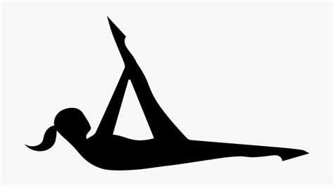 Clip Art Pilates Images - Pilates Silhouette, HD Png Download - kindpng