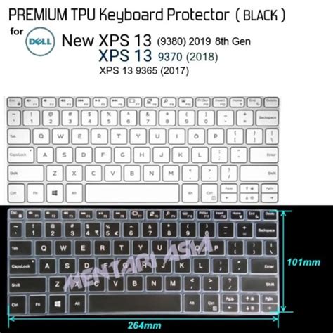 Jual Keyboard Protector DELL XPS 13 9370 9380 - PREMIUM TPU BLACK - Jakarta Pusat - MENTARI ASIA ...