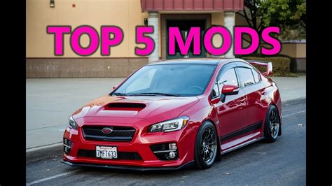 TOP 5 MODS FOR THE SUBARU WRX 2015 2016 2017 2018 2019 - YouTube