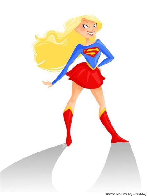 cartoon supergirl clipart - Clip Art Library