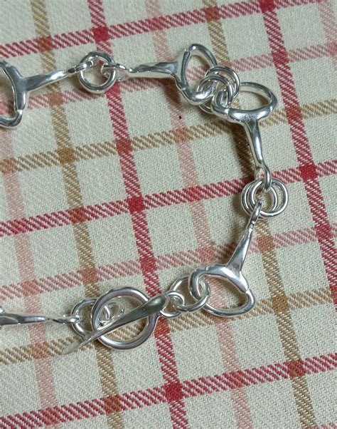 Horse Bit Bracelet Sterling Silver Snaffle Horse Bit - Etsy