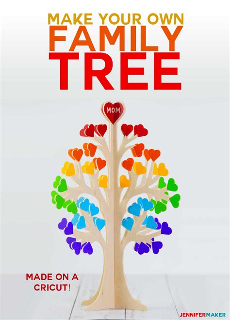 3D Family Tree from Wood or Paper! - Jennifer Maker