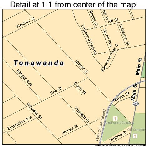 Tonawanda New York Street Map 3674166