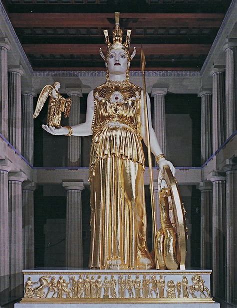 Statue of Athena inside of the Parthenon in Nashville Tennessee. - a ...