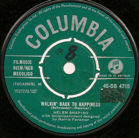 Helen Shapiro – Walkin' Back To Happiness (1961, Vinyl) - Discogs