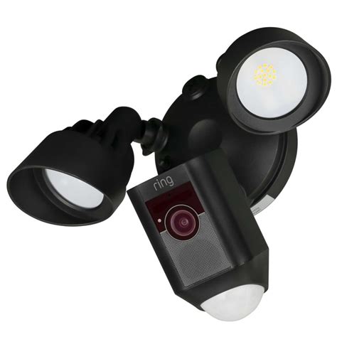 Ring Wireless Floodlight with Security Camera Black (8SF1P7-BEU0) | CEF