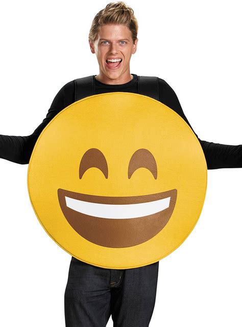 Smile Emoji Costume | Adults Smiling Face Emoticon Costume