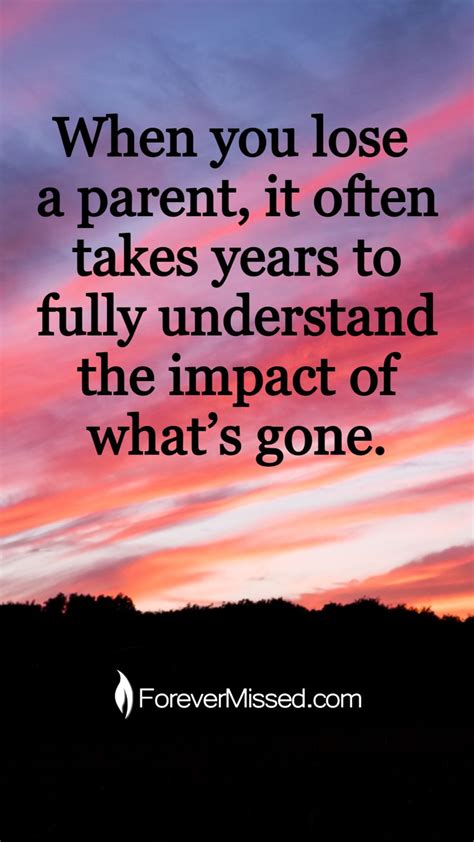 The loss of a parent makes everyone feel like a child again. ♡ The loss of a loved one is ...