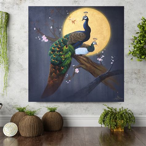 Best Peacock Acrylic Painting For Sale l Royal Thai Art