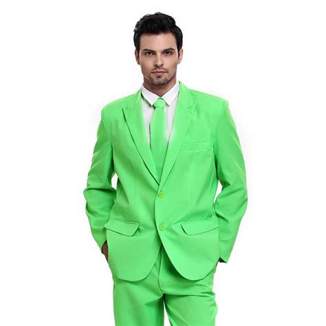 Stunning Neon Green Christmas Party Suit - You Look Ugly Today