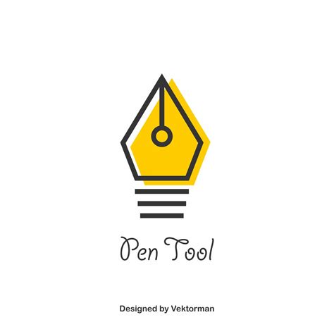 Pen Tool Logo Template ~ Vektorman